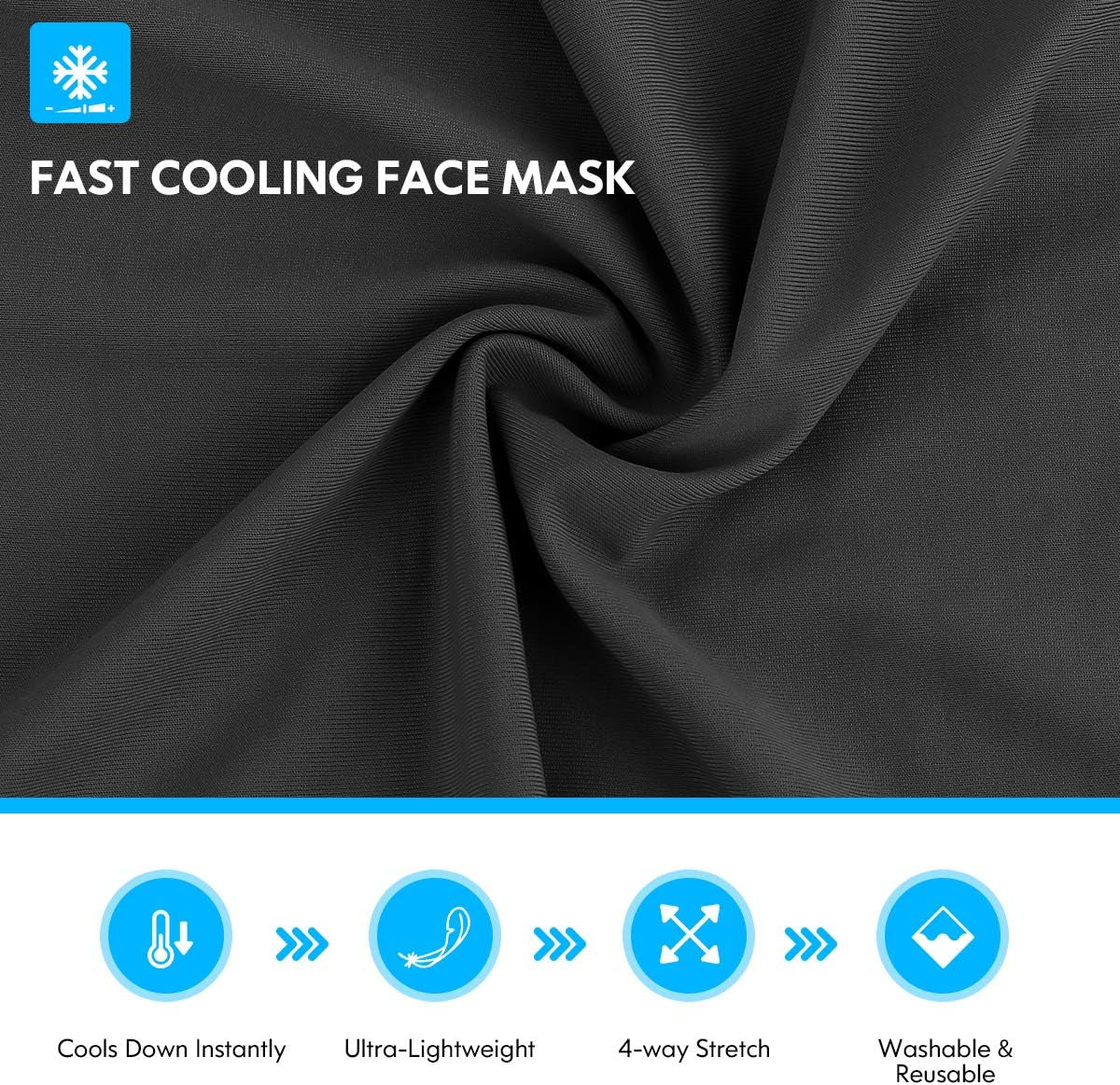 Balaclava Neck Gaiter Face Mask Adjustable Bandana Breathable for Men Women Face Scarf Cover for Motorcycle