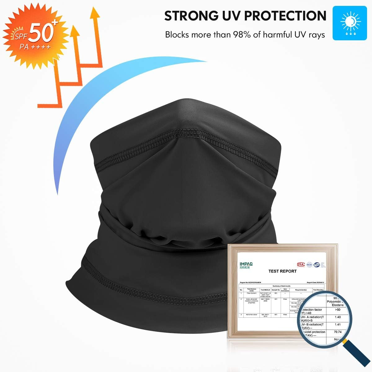 Balaclava Neck Gaiter Face Mask Adjustable Bandana Breathable for Men Women Face Scarf Cover for Motorcycle