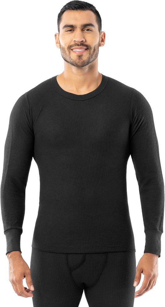 Men'S Traditional Waffle Thermal Underwear Long Sleeve Shirt